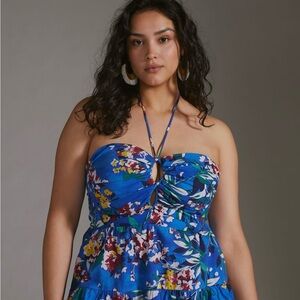 Anthropologie Halter Mini Dress